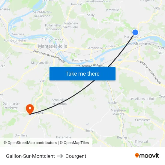 Gaillon-Sur-Montcient to Courgent map