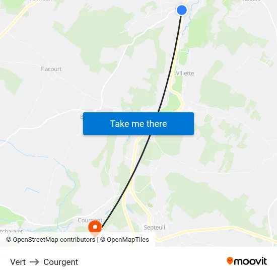 Vert to Courgent map