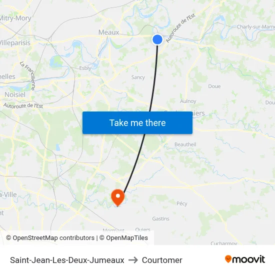 Saint-Jean-Les-Deux-Jumeaux to Courtomer map