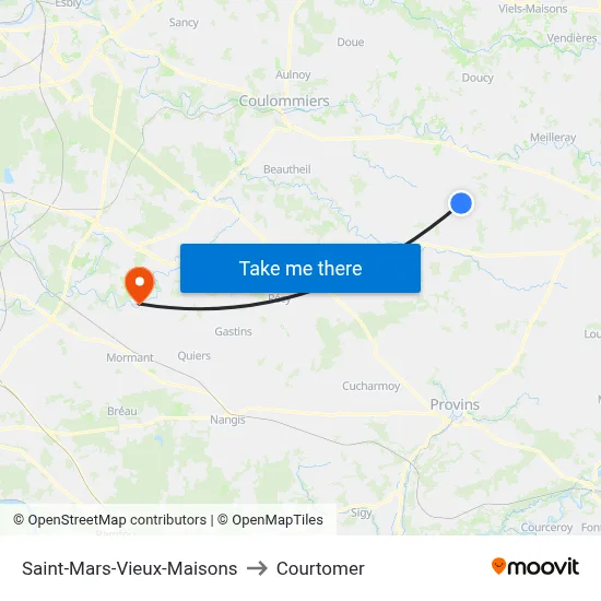 Saint-Mars-Vieux-Maisons to Courtomer map
