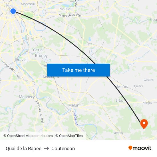 Quai de la Rapée to Coutencon map