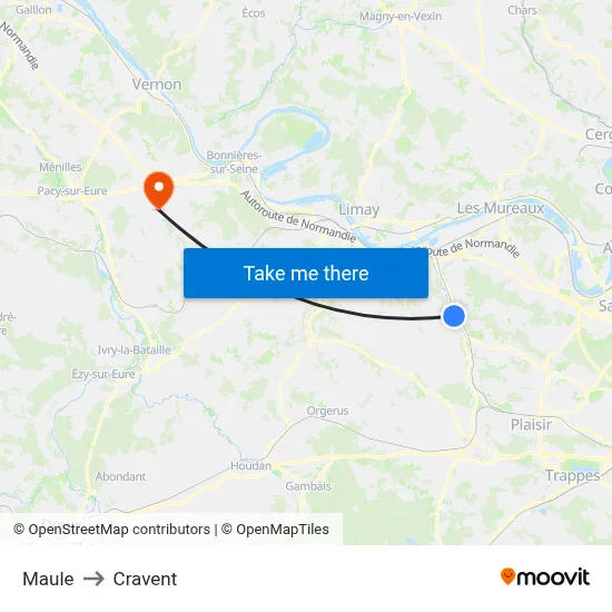 Maule to Cravent map