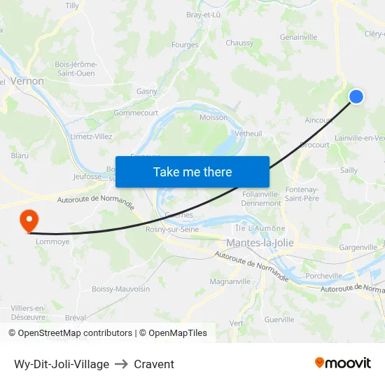 Wy-Dit-Joli-Village to Cravent map