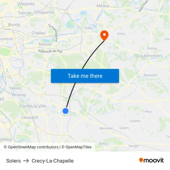 Solers to Crecy-La-Chapelle map