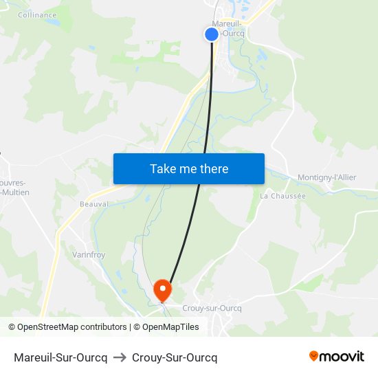 Mareuil-Sur-Ourcq to Crouy-Sur-Ourcq map