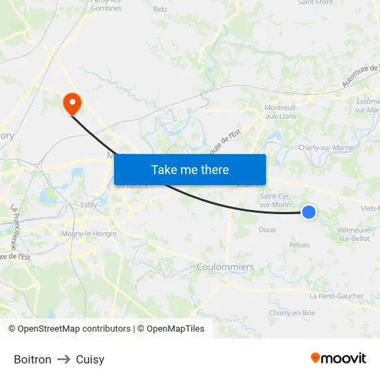 Boitron to Cuisy map