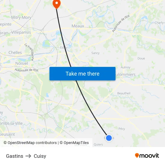 Gastins to Cuisy map