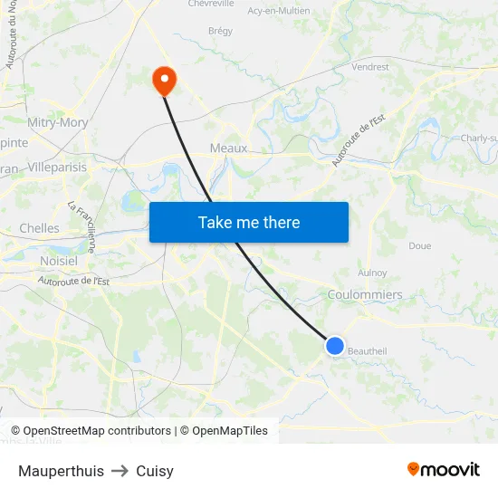 Mauperthuis to Cuisy map