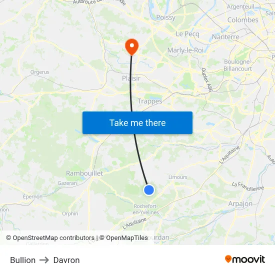 Bullion to Davron map