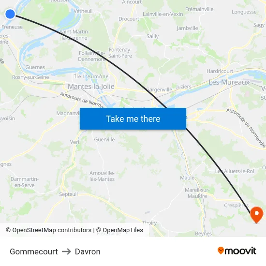 Gommecourt to Davron map