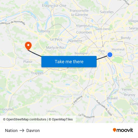 Nation to Davron map