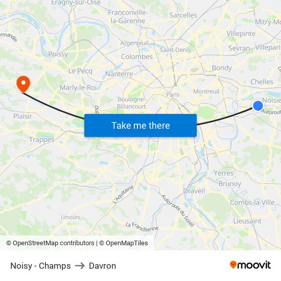 Noisy - Champs to Davron map