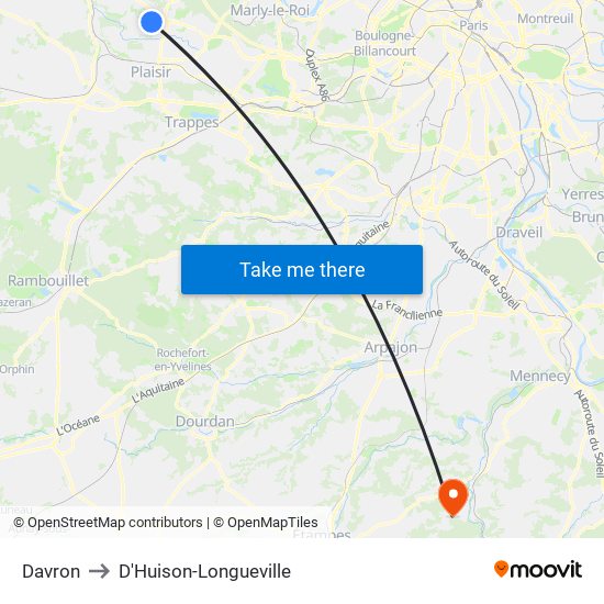 Davron to D'Huison-Longueville map