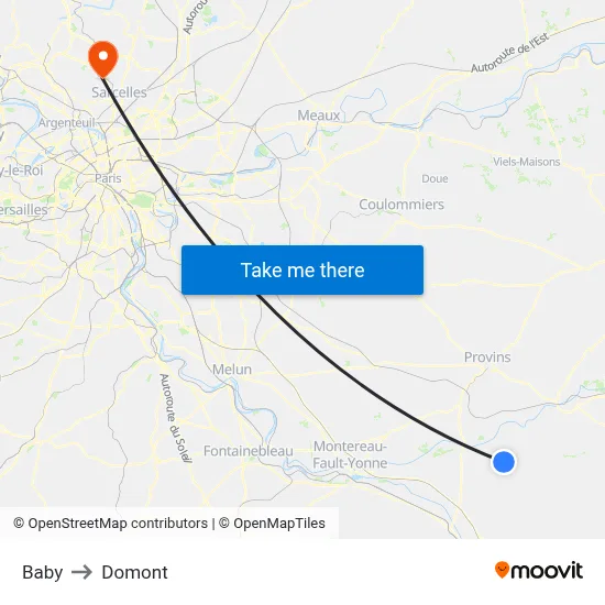Baby to Domont map