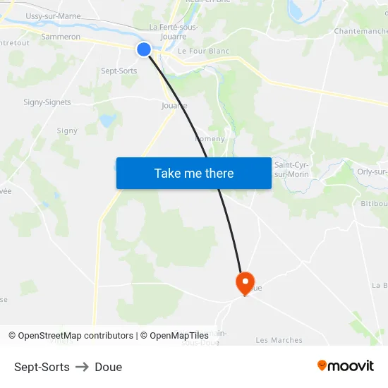 Sept-Sorts to Doue map