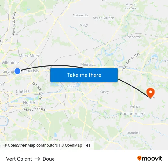 Vert Galant to Doue map