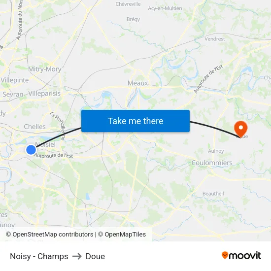 Noisy - Champs to Doue map