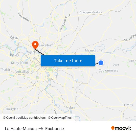 La Haute-Maison to Eaubonne map