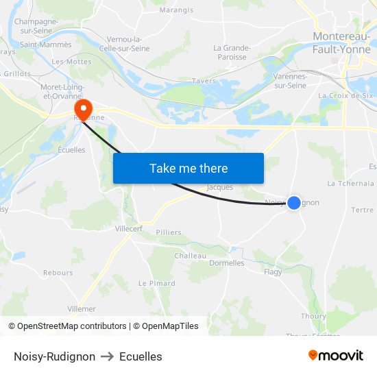 Noisy-Rudignon to Ecuelles map