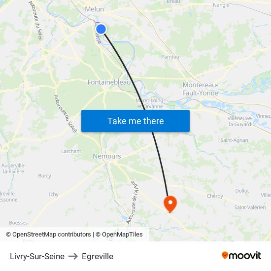 Livry-Sur-Seine to Egreville map