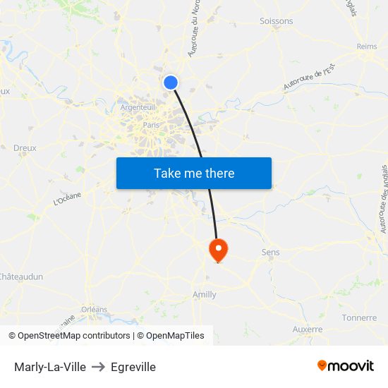 Marly-La-Ville to Marly-La-Ville map