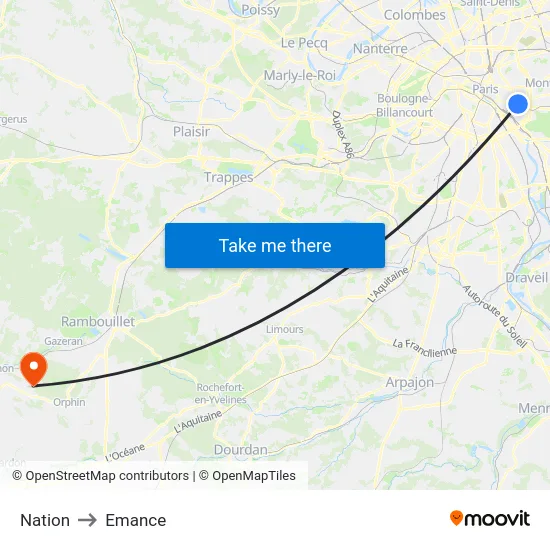 Nation to Emance map