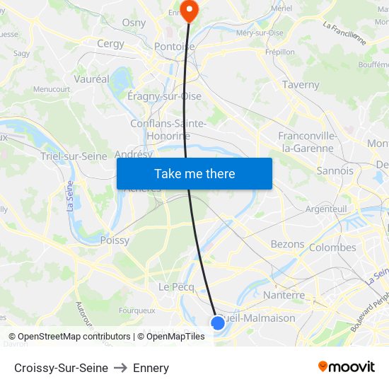 Croissy-Sur-Seine to Ennery map