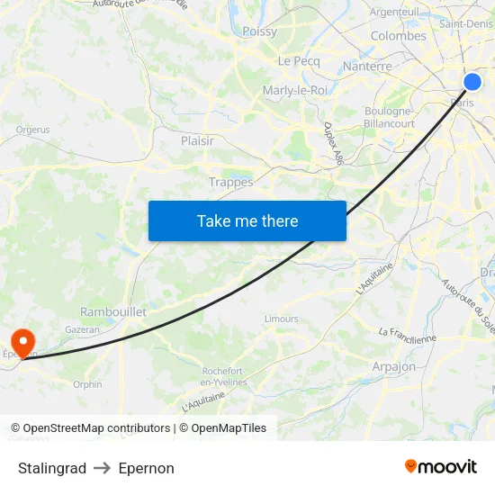 Stalingrad to Epernon map