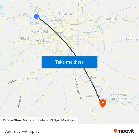 Andresy to Episy map