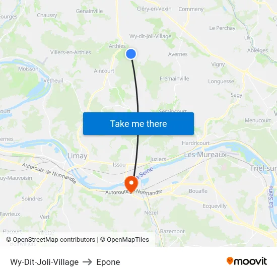 Wy-Dit-Joli-Village to Epone map