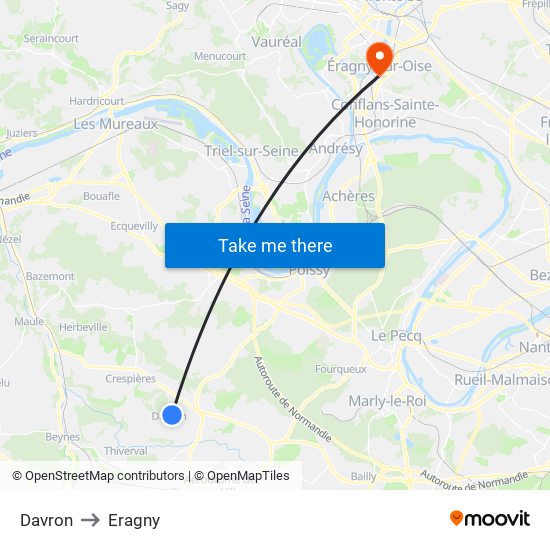Davron to Eragny map
