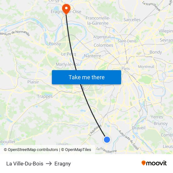 La Ville-Du-Bois to Eragny map