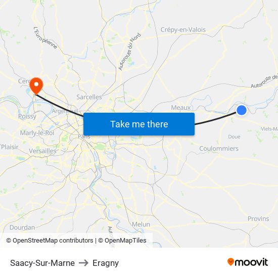 Saacy-Sur-Marne to Eragny map