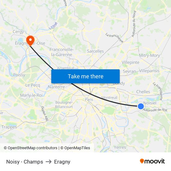 Noisy - Champs to Eragny map
