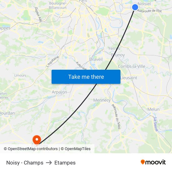 Noisy - Champs to Etampes map