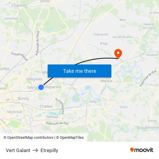 Vert Galant to Etrepilly map