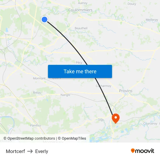 Mortcerf to Everly map