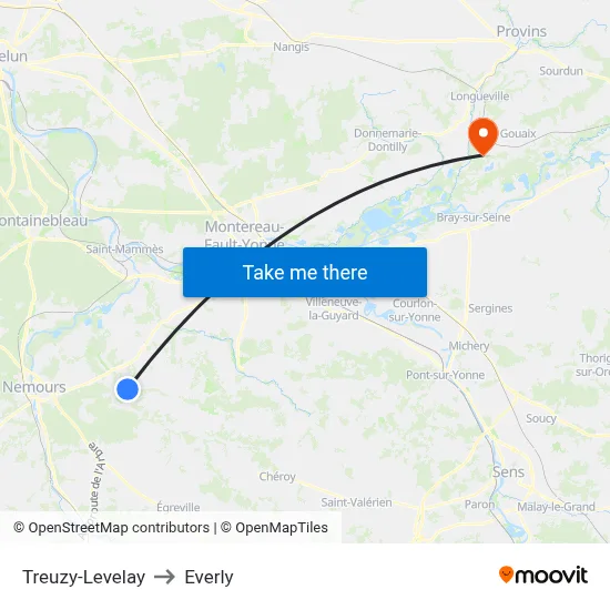 Treuzy-Levelay to Everly map