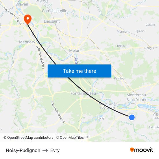 Noisy-Rudignon to Evry map