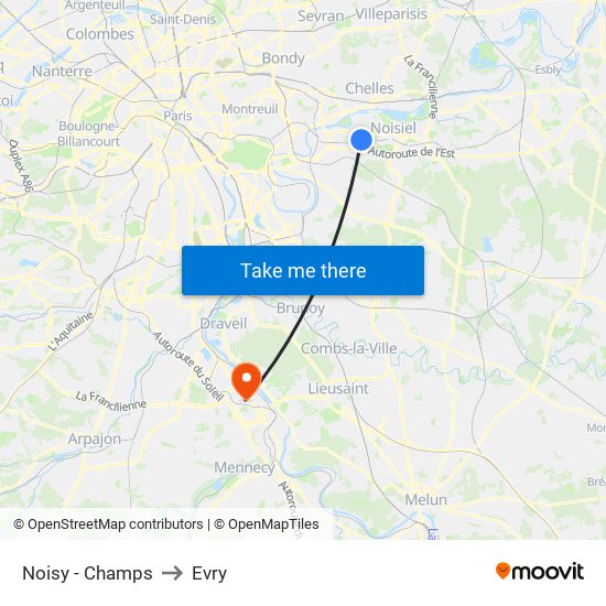 Noisy - Champs to Evry map