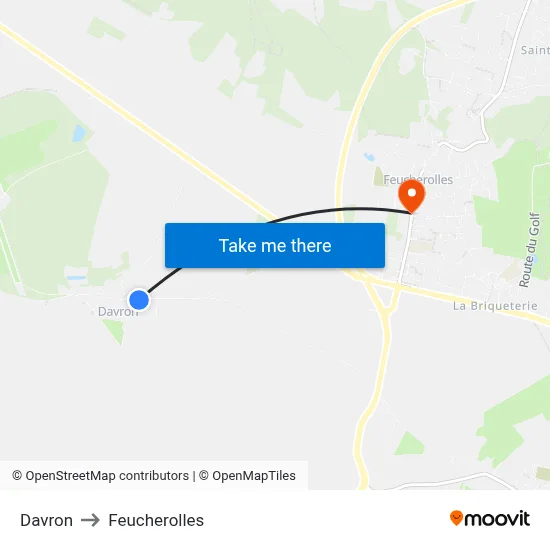 Davron to Feucherolles map