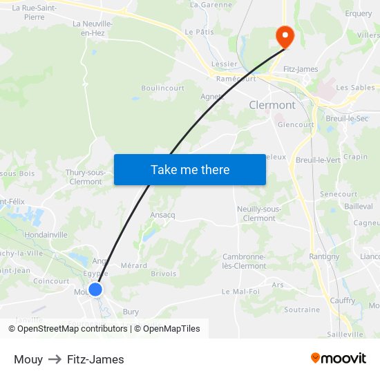 Mouy to Fitz-James map