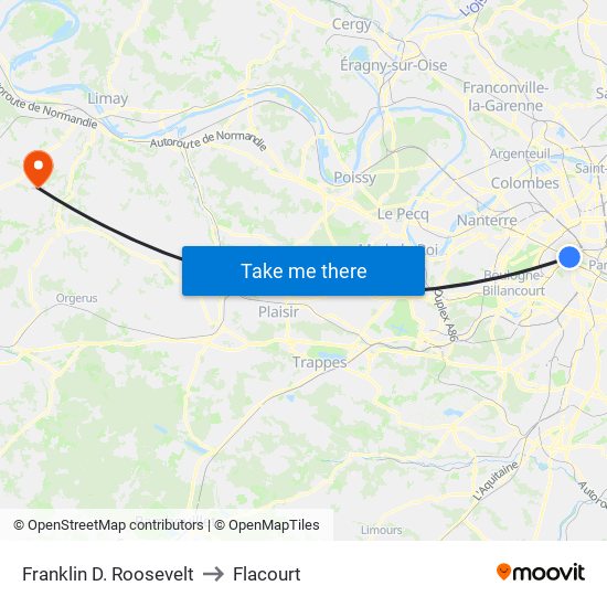 Franklin D. Roosevelt to Flacourt map