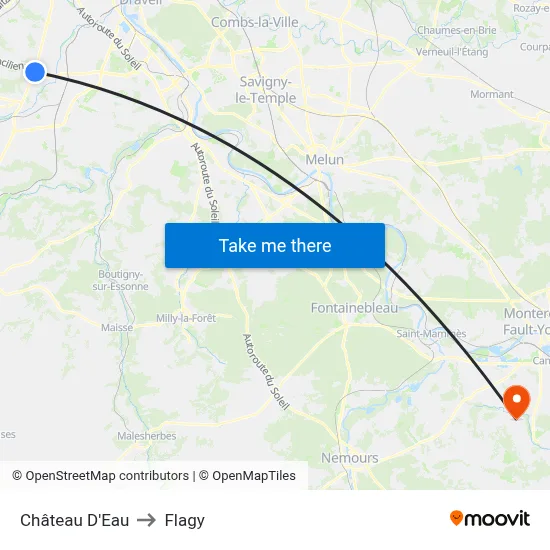 Château D'Eau to Flagy map