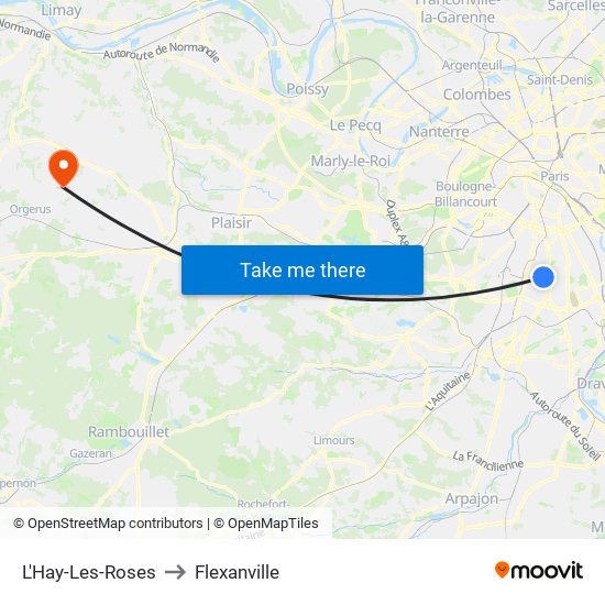 L'Hay-Les-Roses to Flexanville map
