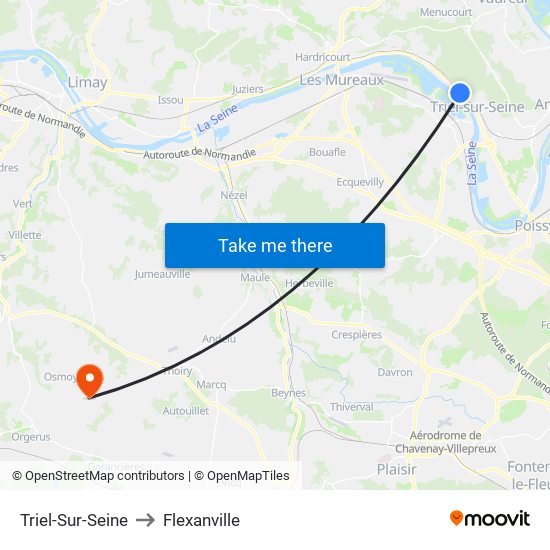 Triel-Sur-Seine to Flexanville map