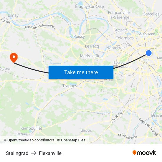 Stalingrad to Flexanville map