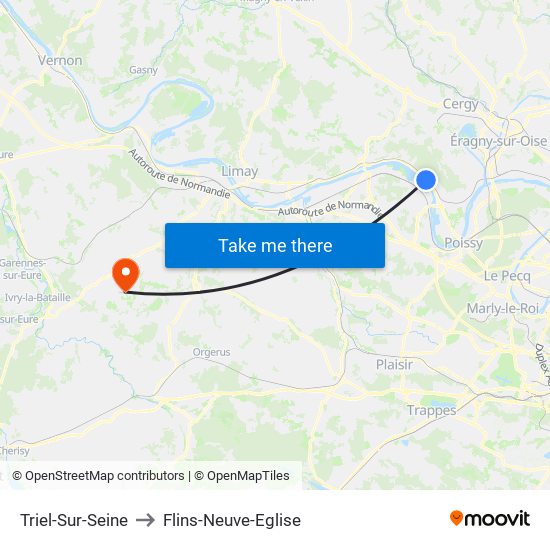 Triel-Sur-Seine to Flins-Neuve-Eglise map