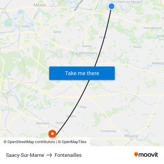 Saacy-Sur-Marne to Fontenailles map