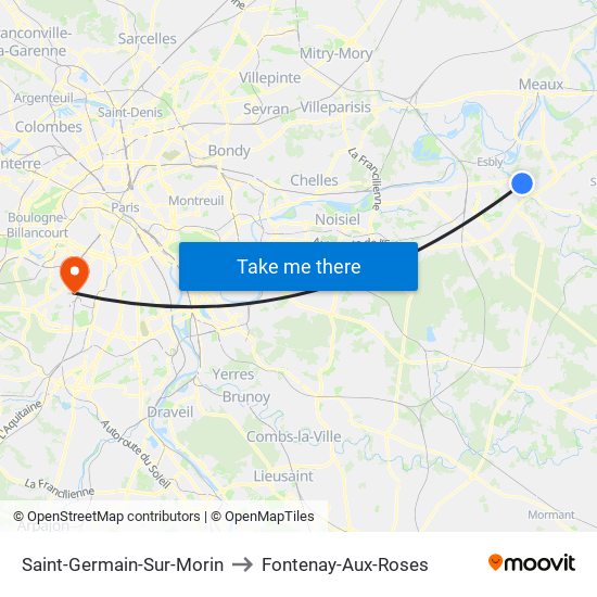 Saint-Germain-Sur-Morin to Fontenay-Aux-Roses map